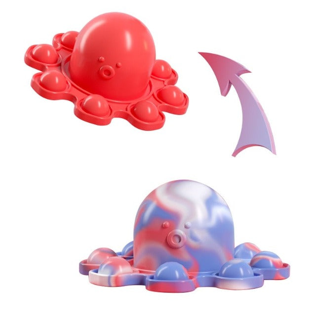  Spectabilis Octopus Pop Fidget Toy 2 Packs, Sensory Squishy  Toys Flip It Relieve Anxiety, Lovely Pop Keychains Popits for Boys Kids  Adults，Baby Bath Tub Toys, Blue & Green : Toys 