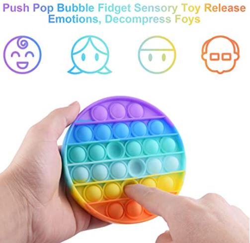 Pop It Fidget Toy Plop Up! Rainbow