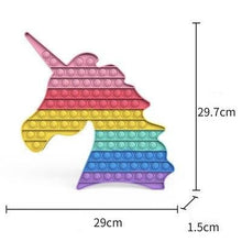 Giant Rainbow Unicorn Pop It Fidget Toy