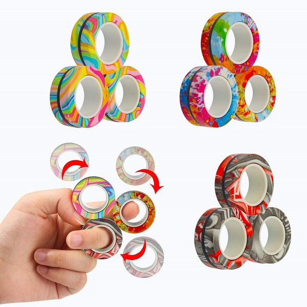 Fidget Ring Toy Magnetic Ring Toy For Kids Anti Stress Finger Magnetic Rings  Magical Finger Spinning Magnetic Toy Anti-stress Magnetic Ring For Unisex |  Fruugo BH